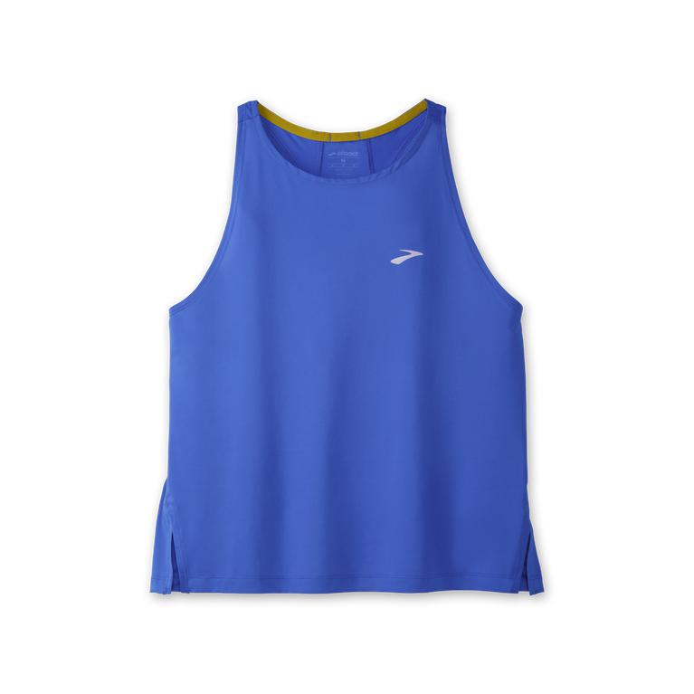 Brooks Sprint Free Breathable Running Tank Top - Women's - Bluetiful (32196-VRQF)